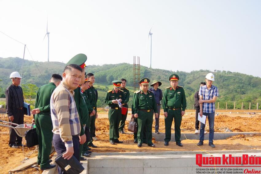 Bộ Tư lệnh Quân khu 4 kiểm tra dự án doanh trại giai đoạn 2 tại Đoàn Kinh tế Quốc phòng 337