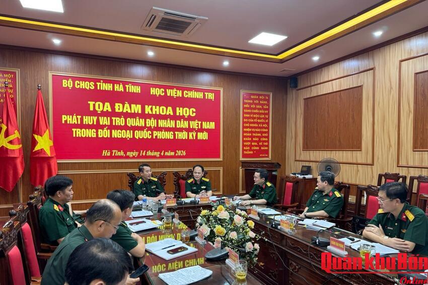 Khảo sát, tọa đàm khoa học về phát huy vai trò Quân đội nhân dân Việt Nam trong đối ngoại quốc phòng thời kỳ mới