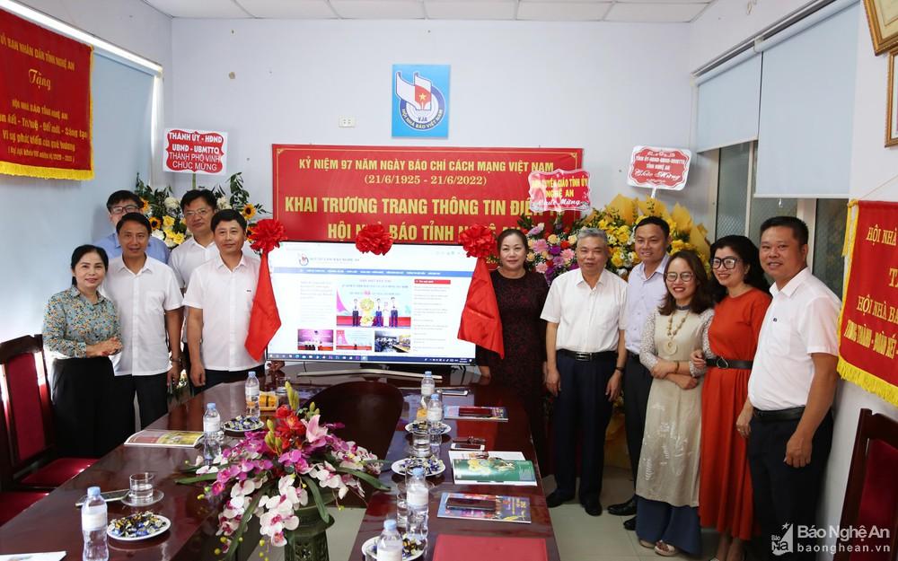 Khai trương Trang Thông tin điện tử của Hội Nhà báo tỉnh Nghệ An ảnh 1
