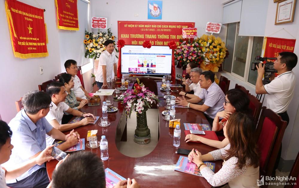 Khai trương Trang Thông tin điện tử của Hội Nhà báo tỉnh Nghệ An ảnh 7