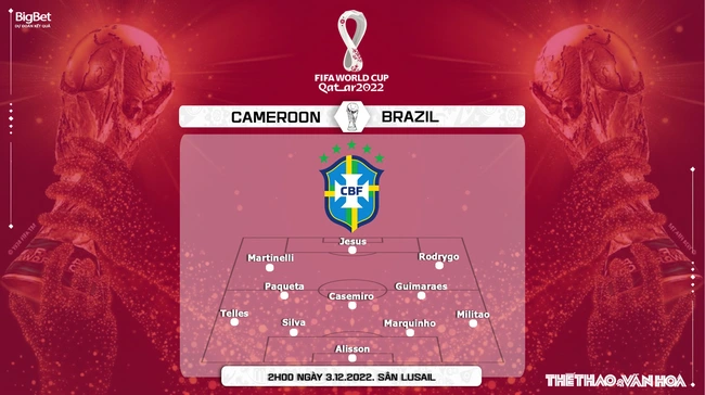 Nhận định bóng đá Cameroon vs Brazil 02h00 ngày 3/12, World Cup 2022 bảng G - Ảnh 4.
