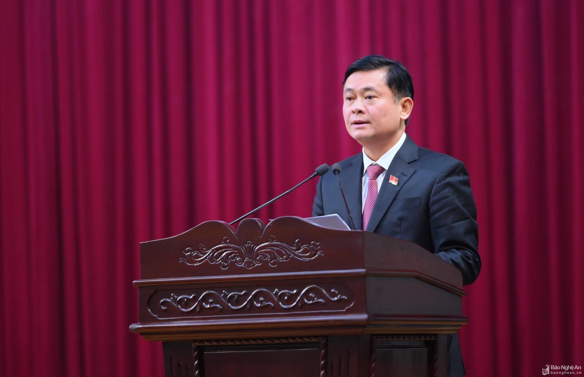 Bế mạc Kỳ họp thứ 11, HĐND tỉnh Nghệ An khóa XVIII, nhiệm kỳ 2021 - 2026 ảnh 6