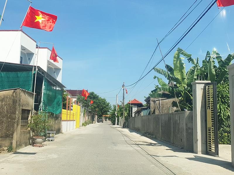 Một góc làng Tiền Thiệp, xã Xuân Thủy, nơi luôn lưu giữ “hồn cốt” làng quê.