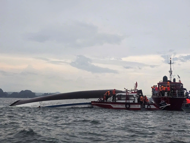 Vụ đắm tàu du lịch trên vịnh Hạ Long: Cứu được 11 người, tìm thấy 28 thi thể nạn nhân - Ảnh 3.