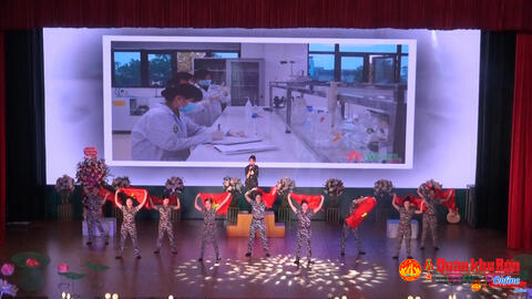 Phần thi năng khiếu xuất sắc nhất: NHẢY, HÁT, MÚA ""BÔNG HỒNG THÉP TRÊN VÙNG ĐẤT LỬA" CỦA PHỤ NỮ BỘ THAM MƯU