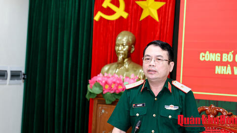 Cục Chính trị Quân khu 4 công bố quyết định sáp nhập Nhà Văn hóa về trực thuộc Phòng Tuyên huấn