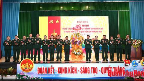 Tổng kết công tác quần chúng  trong LLVT Quân khu 4 giai đoạn 2021-2025