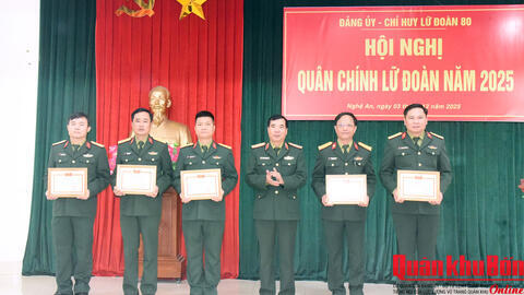 Lữ đoàn Thông tin 80 (Quân khu 4) tổ chức Hội nghị Quân chính năm 2025