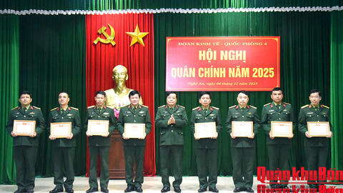 Đoàn Kinh tế - Quốc phòng 4 (Quân khu 4): Hội nghị Quân chính năm 2025