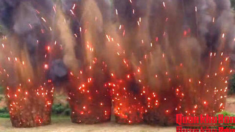 Kho K3 (Cục Hậu cần - Kỹ thuật Quân khu 4) hủy nổ thành công 18,43 tấn đạn cấp 5 và cấp 5 nguy hiểm năm 2025