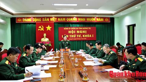 Đảng ủy Quân sự tỉnh Quảng Trị xác định hai đột phá trong năm 2026