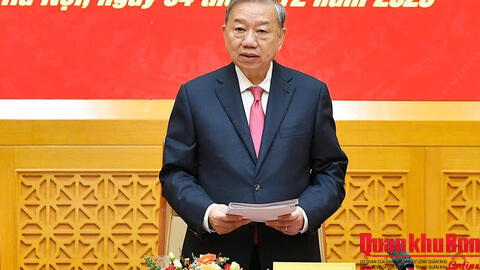 Tổng Bí thư Tô Lâm nêu 6 nhiệm vụ, phương châm "5 vững" xây dựng Quân đội trong tình hình mới