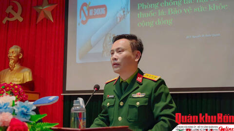 Bệnh viện quân y 4 phối hợp tổ chức tuyên truyền về phòng, chống tác hại của thuốc lá