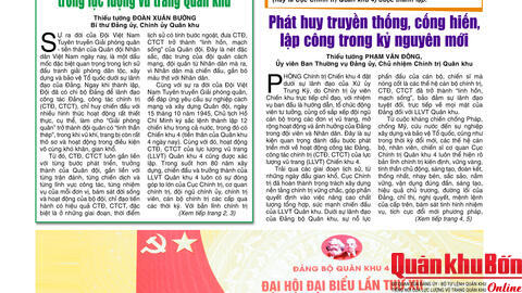 Số báo đặc biệt (2009, 2010) chào mừng kỷ niệm 80 năm ngày truyền thống Cục Chính trị Quân khu 4 (16/12/1945-16/12/2025)