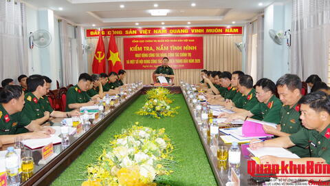 Lữ đoàn Công binh 414 [Quân khu 4) duy trì hiệu quả hoạt động công tác Đảng, công tác chính trị.