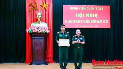 Bệnh viện Quân y 268 hoàn thành xuất sắc nhiệm vụ 6 tháng đầu năm 2026.