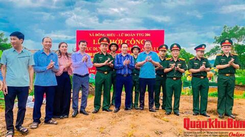 Lữ đoàn Tăng - Thiết giáp 206 (Quân khu 4) phối hợp triển khai có hiệu quả công tác dân vận