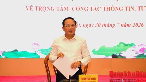 Mỗi tác phẩm báo chí phải hướng đến lợi ích của quốc gia, dân tộc và Nhân dân