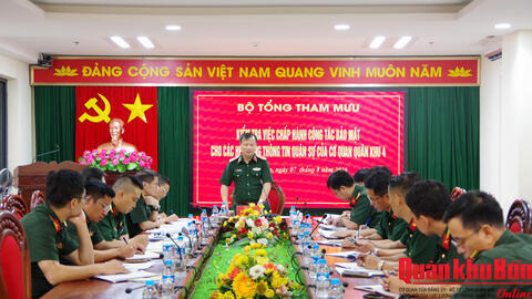 Cơ quan Quân khu 4 bảo đảm tốt công tác bảo mật hệ thống thông tin quân sự