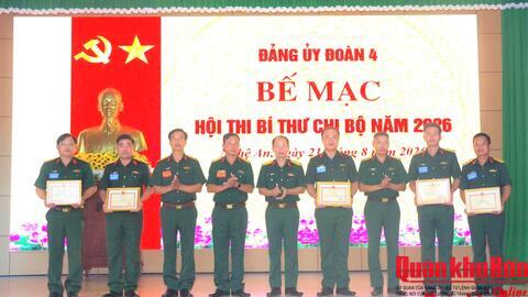 Đảng ủy Đoàn Kinh tế -Quốc phòng 4, Quân khu 4: Bế mạc Hội thi Bí thư chi bộ năm 2026