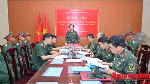 Bộ Chỉ huy Quân sự tỉnh Nghệ An: Kiểm tra sẵn sàng chiến dấu, bảo đảm an toàn trong dịp lễ