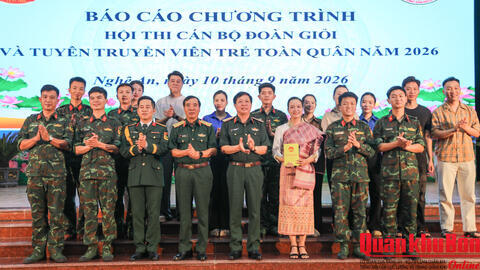 Quân khu 4 chuẩn bị tốt cho Hội thi Cán bộ đoàn giỏi và Tuyên truyền viên trẻ toàn quân năm 2026