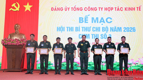 Tổng Công ty Hợp tác Kinh tế tổ chức thành công Hội thi Bí thư Chi bộ Cụm 3.