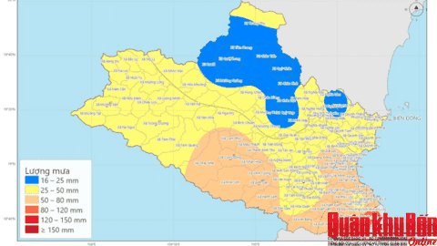 Nghệ An mưa lớn trên diện rộng