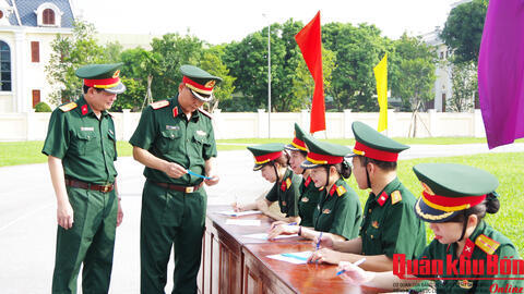 Bộ Tham mưu Quân khu 4: Kiểm tra huấn luyện tại chức cơ quan năm 2026