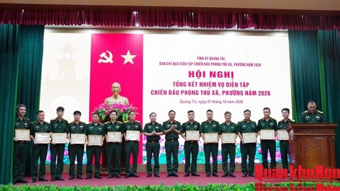 Ban Chỉ đạo diễn tập tỉnh Quảng Trị: Hội nghị tổng kết nhiệm vụ diễn tập chiến đấu phòng thủ