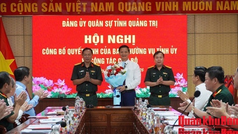 Đồng chí Vương Quốc Tuấn làm Bí thư Đảng ủy Quân sự tỉnh Quảng Trị