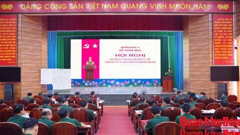 Bộ Tham mưu Quân khu 4: Giao nhiệm vụ bảo đảm thông tin liên lạc, công nghệ thông tin phục vụ diễn tập tác chiến phòng thủ Quân khu năm 2026