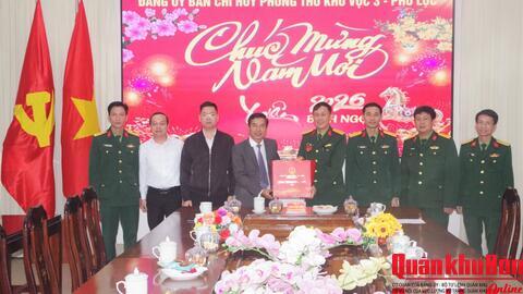 Trưởng ban Nội chính Thành ủy Huế thăm, chúc tết Ban Chỉ huy Phòng thủ khu vực 3 - Phú Lộc