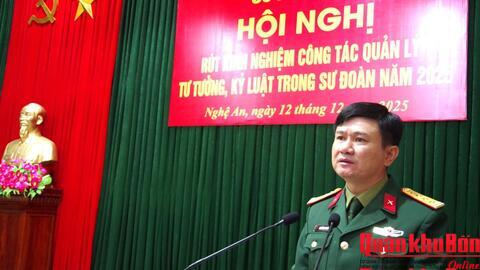 Sư đoàn 324 (Quân khu 4): Rút kinh nghiệm công tác quản lý tư tưởng, kỷ luật năm 2025