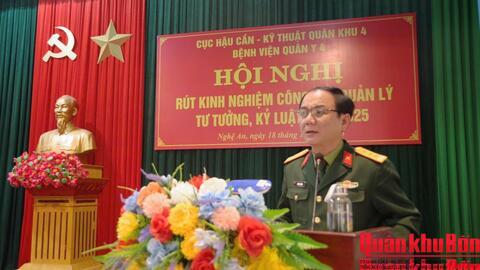 Bệnh viện Quân y 4 rút kinh nghiệm công tác quản lý tư tưởng, kỷ luật năm 2025
