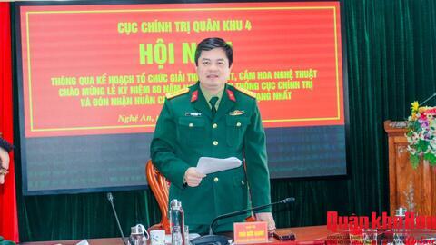 Cục Chính trị Quân khu 4 chuẩn bị tổ chức các hoạt động thể dục thể thao và cắm hoa nghệ thuật chào mừng 80 năm Ngày truyền thống