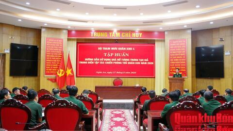 Bộ Tham mưu Quân khu 4: Tập huấn sử dụng quả nổ phục vụ diễn tập