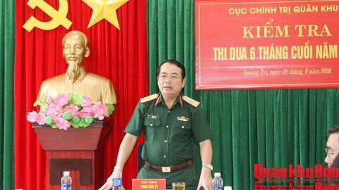 Cục Chính trị Quân khu 4: Kiểm tra kết quả thực hiện nhiệm vụ của Viện Kiểm sát quân sự khu vực 43