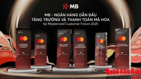 MB được Mastercard vinh danh là ngân hàng dẫn đầu về tăng trưởng chi tiêu quốc tế
