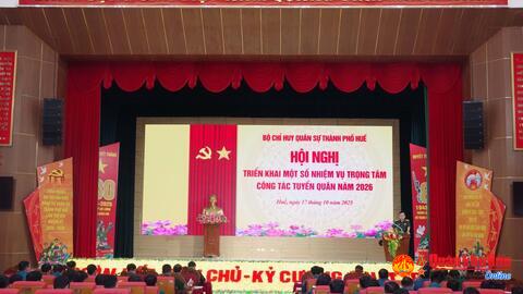 Triển khai nhiệm vụ trọng tâm công tác tuyển quân năm 2026
