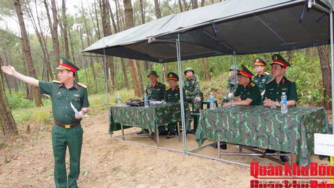 Bộ Tổng Tham mưu khảo sát khu vực thực binh trong diễn tập phòng thủ tỉnh Nghệ An