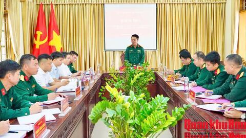 Cục Chính trị Quân khu 4 kiểm tra kết quả thực hiện công tác Đảng, công tác chính trị tại Ban CHQS xã Tân Kỳ, Nghệ An