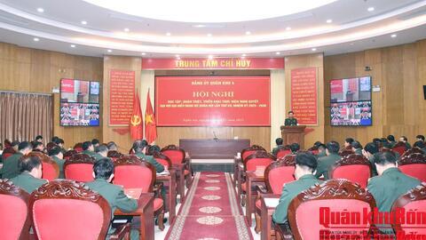 Đảng ủy Quân khu 4 học tập, quán triệt Nghị quyết Đại hội Đảng bộ Quân đội lần thứ XII