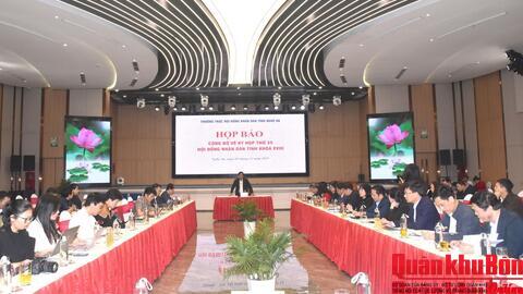 Nghệ An: Họp báo về Kỳ họp thứ 35, Hội đồng nhân dân tỉnh khóa XVIII