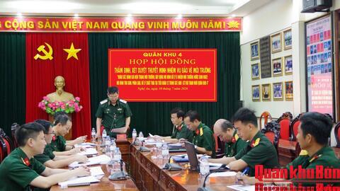 Quân khu 4: Hội nghị thẩm định, xét duyệt thuyết minh nhiệm vụ bảo vệ môi trường