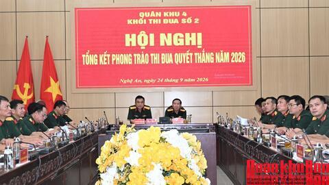 Bộ Chỉ huy Quân sự tỉnh Nghệ An đảm nhiệm Khối trưởng Khối thi đua số 2 Quân khu 4 năm 2027