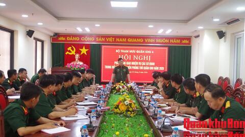 Bộ Tham mưu Quân khu 4: Phân công, giao nhiệm vụ các cơ quan tham gia diễn tập tác chiến phòng thủ Quân khu năm 2026