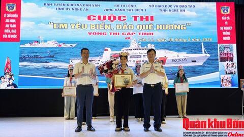 100 học sinh Nghệ An tranh tài tại vòng chung kết Cuộc thi “Em yêu biển, đảo quê hương”
