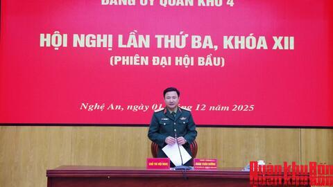 Đảng ủy Quân khu 4: Hội nghị lần thứ Ba, khóa XII (phiên Đại hội bầu)