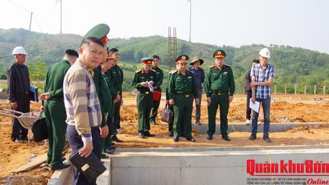 Bộ Tư lệnh Quân khu 4 kiểm tra dự án doanh trại giai đoạn 2 tại Đoàn Kinh tế Quốc phòng 337